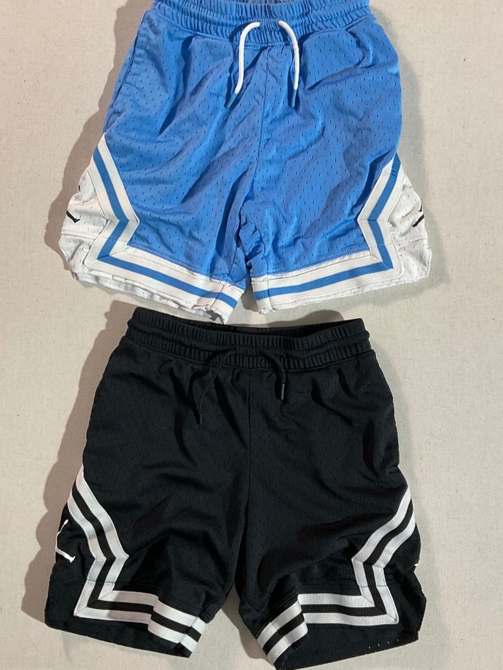 Jordan Jumpman Mesh Basketball Shorts Bundle, Carolina Blue & Black (Size M, 10-